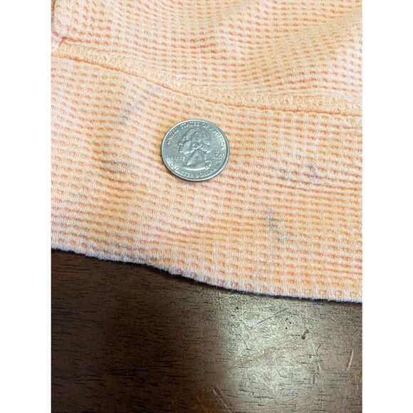 Athleta Orange Coaster Luxe Waffle Knit Sweatshirt Womens Size 1X - Picture 8 of 9